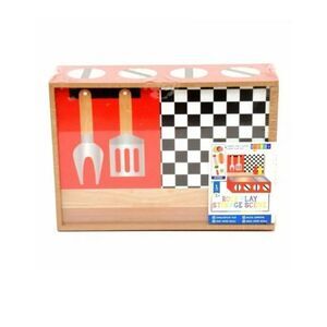 New Wood ROLE PLAY GRILL STORAGE Set‎